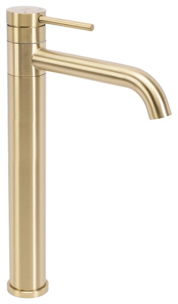 Bathroom faucet Rea LUNGIS Brush Gold Super High