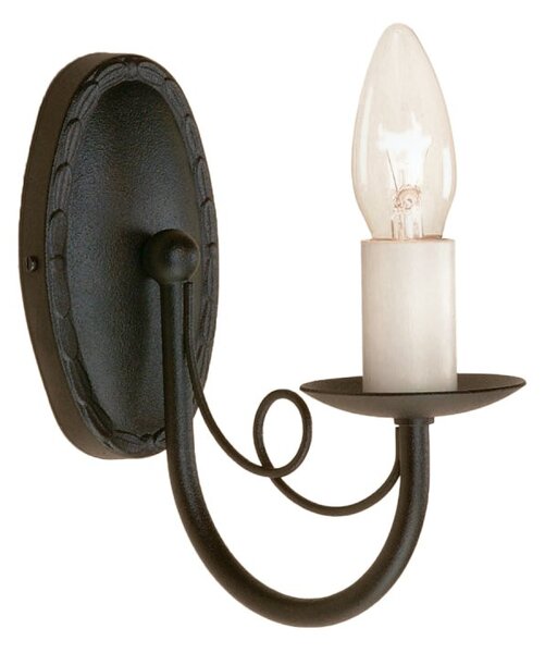 Elstead MN1 BLACK Minster 1 Light Wall Light In Black - Fitting Only