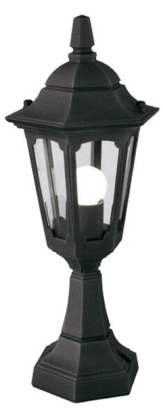 Elstead PRM4 BLACK Parish 1 Light Exterior Mini Pedestal Lantern In Black