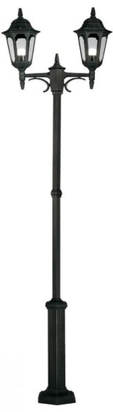 Elstead PR8 BLACK Parish 2 Light Exterior Twin Lamp Post In Black