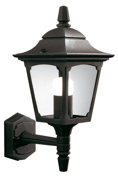 Elstead CPM1-BLACK Chapel Mini Exterior Up Wall Lantern In Black