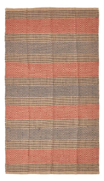 Homescapes Multicolour Geometric Patterned Jute Rug, 60 x 100 cm