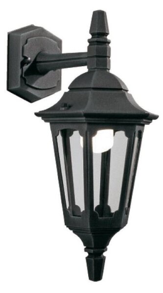 Elstead PRM2 BLACK Parish 1 Light Exterior Mini Down Wall Lantern In Black