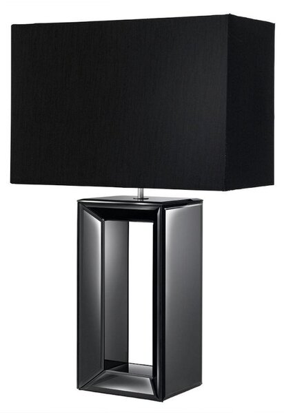 Searchlight 1610BK Large Black Mirror Table Lamp With Shade
