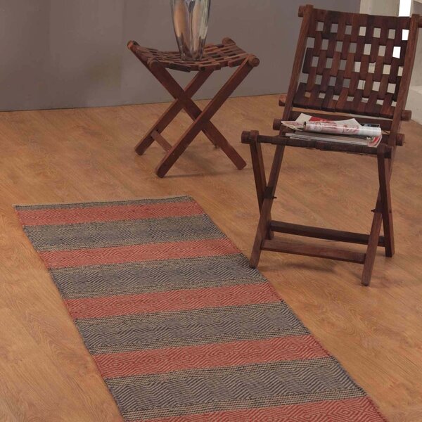 Homescapes Multicolour Geometric Patterned Jute Hall Runner, 66 x 200 cm