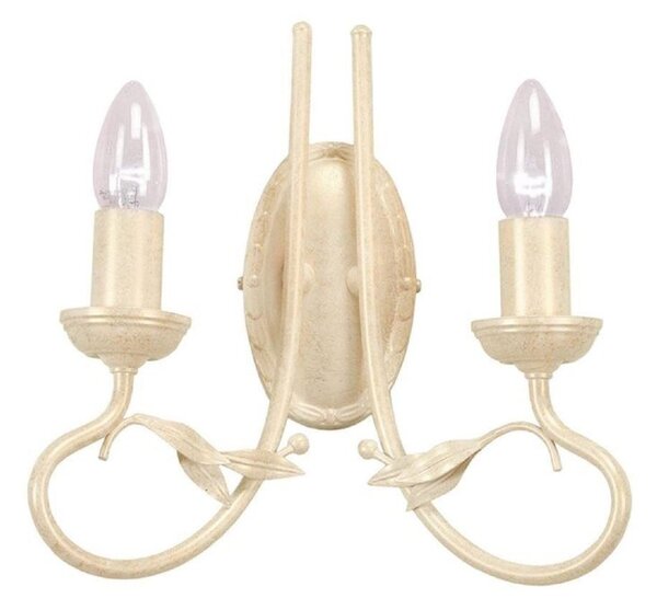 Elstead OV2 IVORY/GOLD Olivia 2 Light Wall Light In Ivory/Gold - Fitting Only