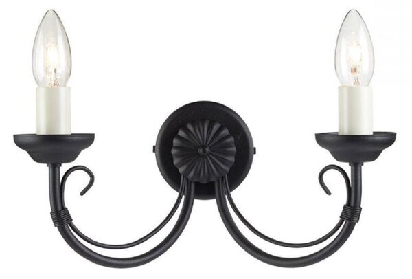 Elstead CH2 BLACK Chartwell 2 Light Wall Light In Black - Fitting Only