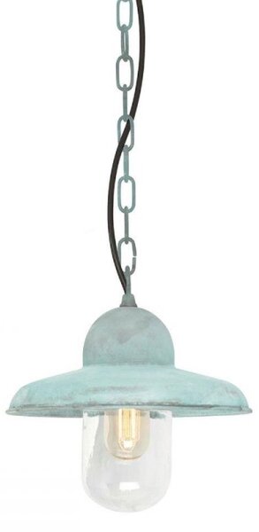 Elstead SOMERTON CH V Somerton One Light Outside Pendant Light In Verdigris