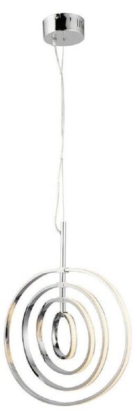 Endon 81034 Avali 4 Light Ceiling Pendant In Chrome Plate And White Acrylic