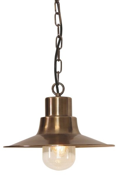 Elstead SHELDON-CH-BR Sheldon 1 Light Ceiling Pendant In Aged Brass