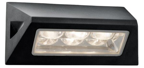 Searchlight 5513BK Black LED Outside Wall Light, IP44