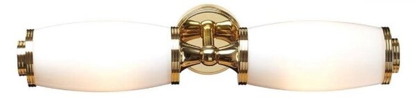 Elstead BATH/ELIOT2 PB Eliot 2 Light Bathroom Wall Light In Polished Brass