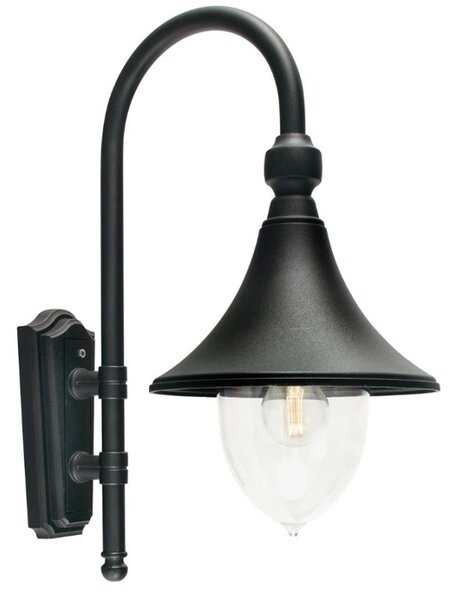Norlys F2 BLACK Firenze 1 Light Outdoor Wall Light In Black