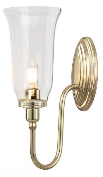 Elstead BATH/BLAKE2 PB Blake 1 Light Bathroom Wall Light In Polished Brass