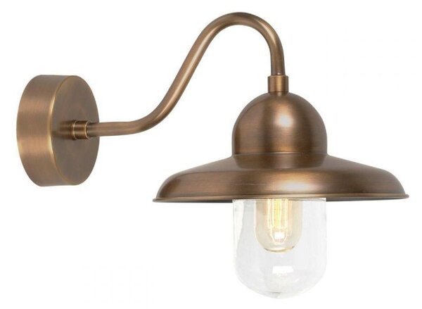 Elstead SOMERTON BR Somerton One Light Outside Wall Light In Aged Brass