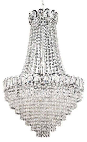 Searchlight 1711-11CC Crystal 11 Light Ceiling Pendant in Chrome