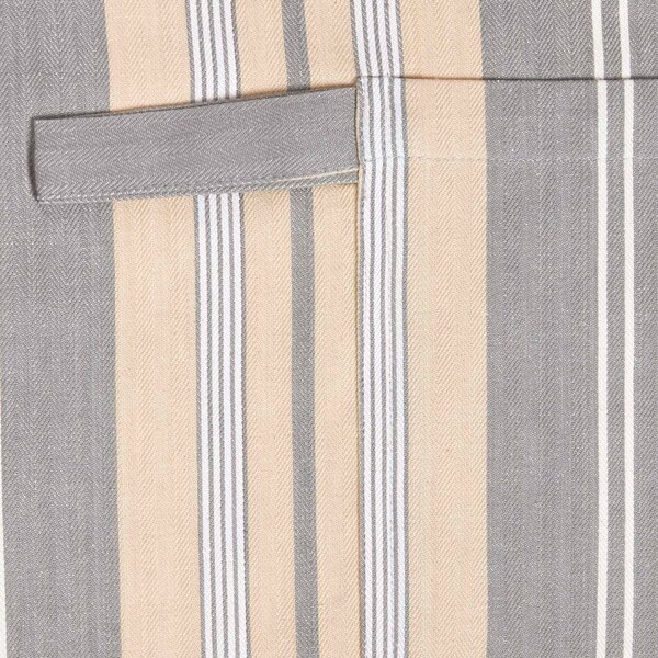 Homescapes Cotton Oxford Grey Apron