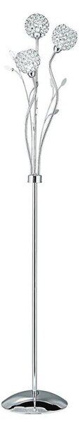 Searchlight 3573CC Bellis II Chrome/Glass 3 Light Floor Lamp