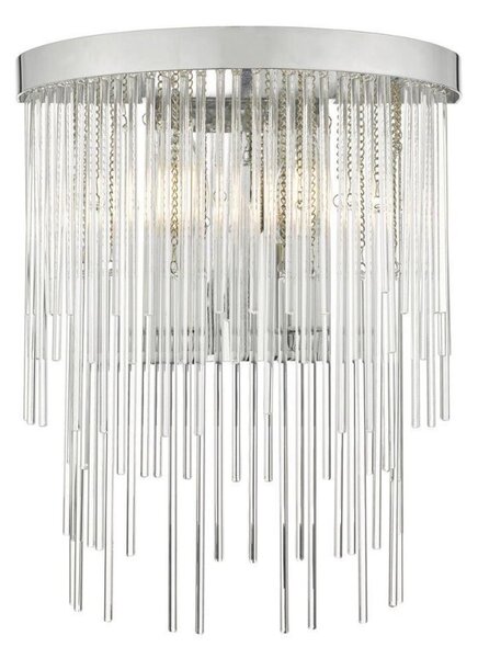 Dar ISL0950 Isla 2 Light Wall Light In Polished Chrome