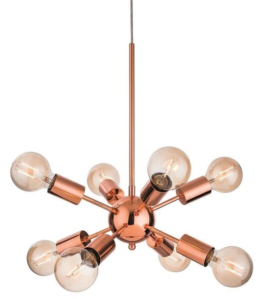 Firstlight 3710CP Alfa 8 Light Ceiling Pendant Light In Copper