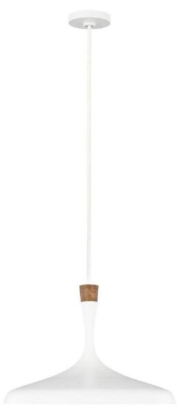 FE-DARWIN-P Darwin 1 Light Ceiling Pendant In White