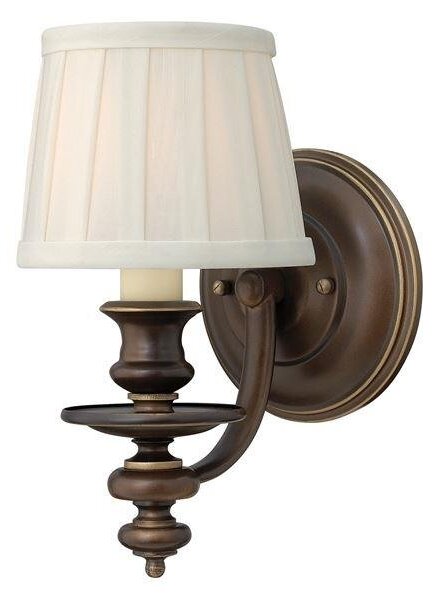 HK/DUNHILL1 Dunhill 1 Light Royal Bronze Wall Light with Shade