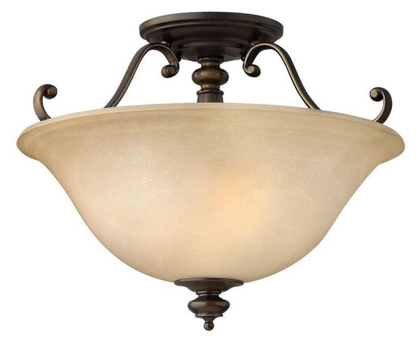 HK/DUNHILL/SF Dunhill 2 Light Royal Bronze Semi Flush Ceiling Light