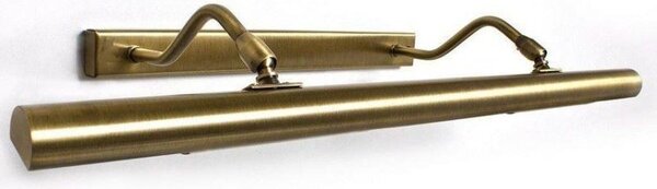 Twin Antique Brass Halogen Picture Light 56cm