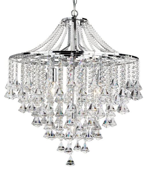 Searchlight 3495-5CC Dorchester 5 Light Crystal Chandelier