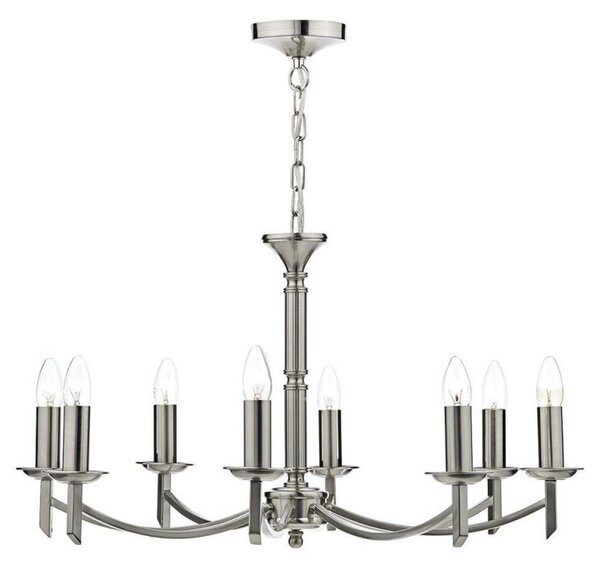 Dar AMB0846 Ambassador 8 Light Ceiling Pendant Light