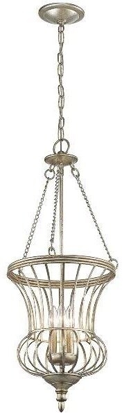 KL/CALLA/P/M Calla 3 Light Sterling Gold Medium Ceiling Pendant