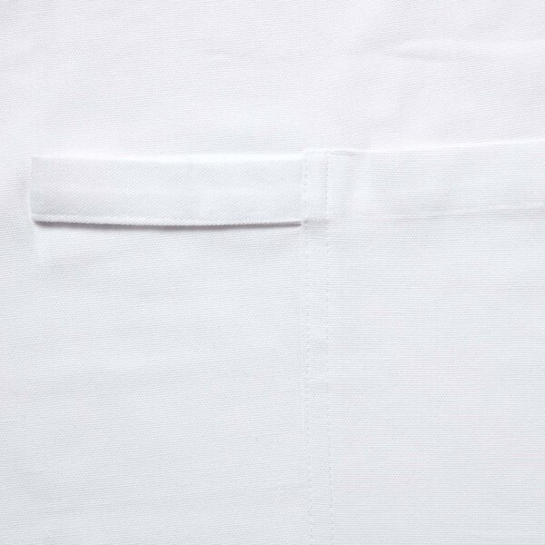 White Plain Unisex Apron with Large Front Pocket 100% Cotton