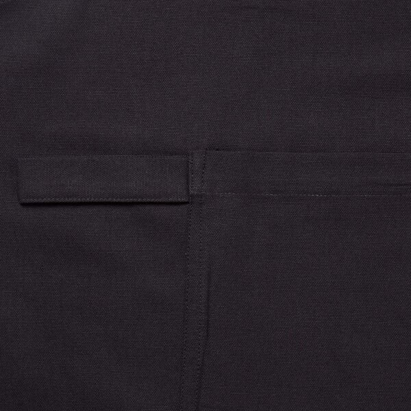 Black Plain Unisex Apron with Large Front Pocket 100% Cotton