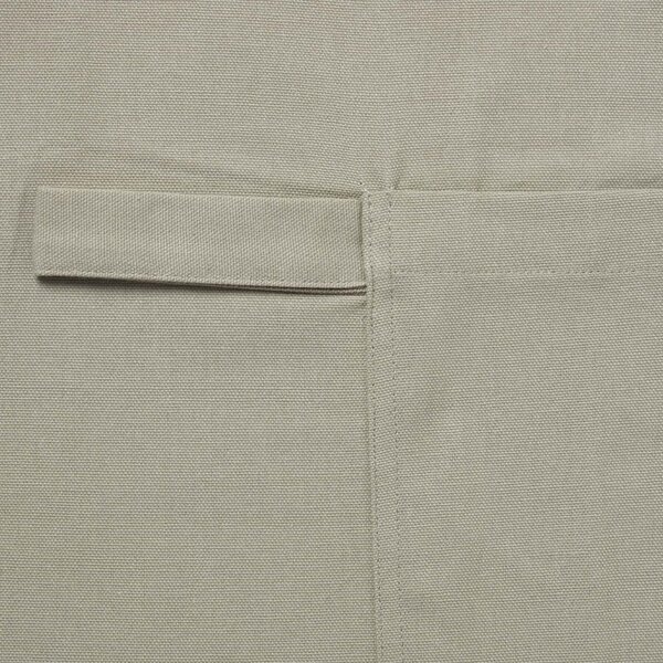 Homescapes Grey Plain Unisex Apron with Large Front Pocket 100% Cotton