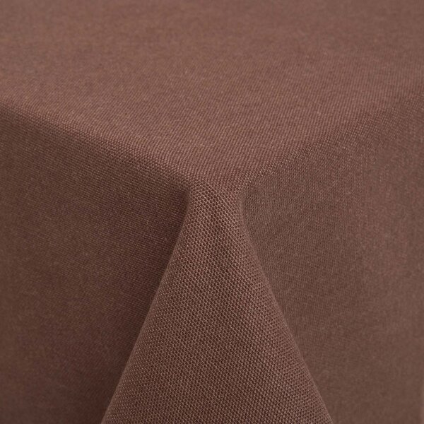 Homescapes Plain Cotton Chocolate Tablecloth, 54 x 54 Inches