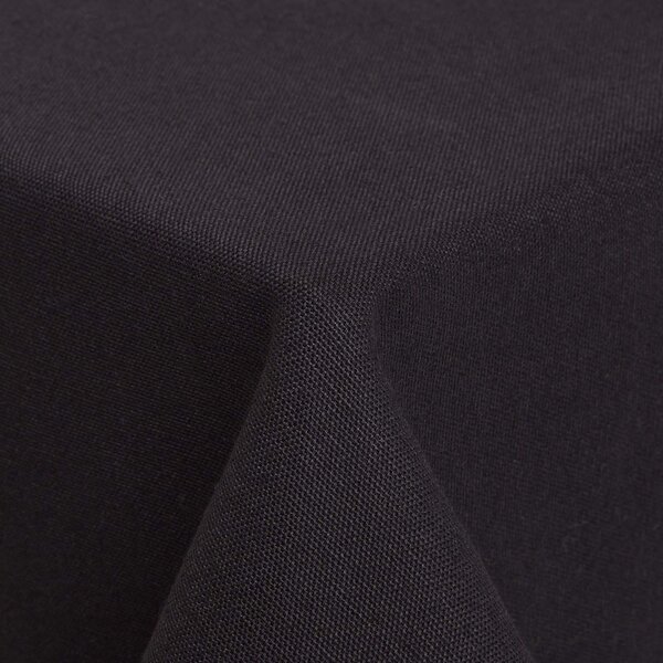 Homescapes Plain Cotton Black Tablecloth, 54 x 54 Inches