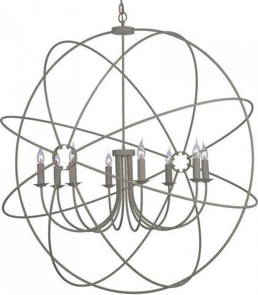 David Hunt Lighting ORB0839 Orb 8 Light Ceiling Pendant in Ash Grey