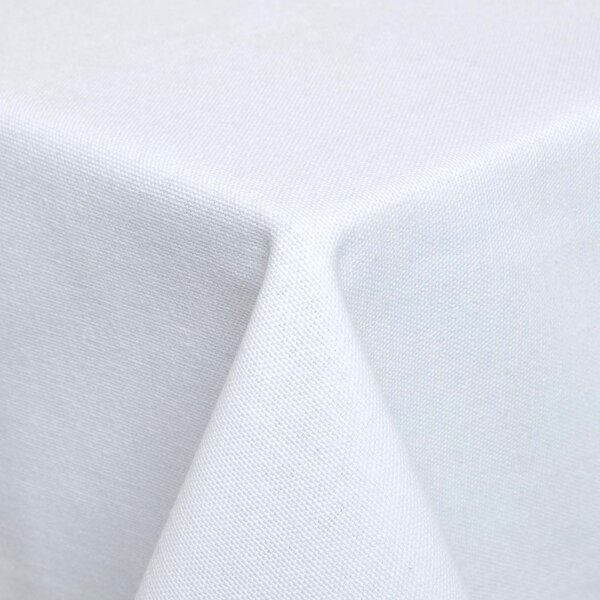 Homescapes Plain Cotton White Tablecloth, 54 x 54 Inches