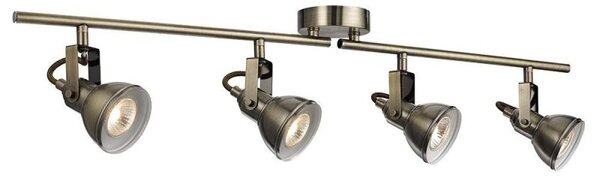 Searchlight 1544AB Focus Antique Brass 4 Light Spotlight