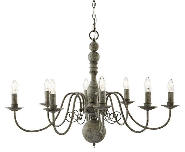Searchlight 2268-8GY Greythorne 8 Light Chandelier