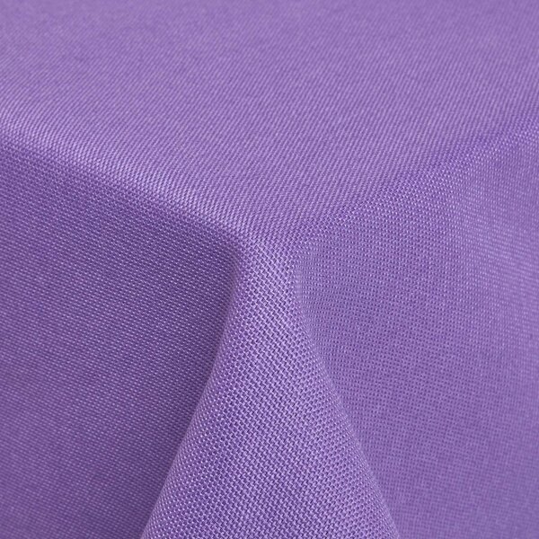 Homescapes Plain Cotton Purple Tablecloth, 54 x 54 Inches