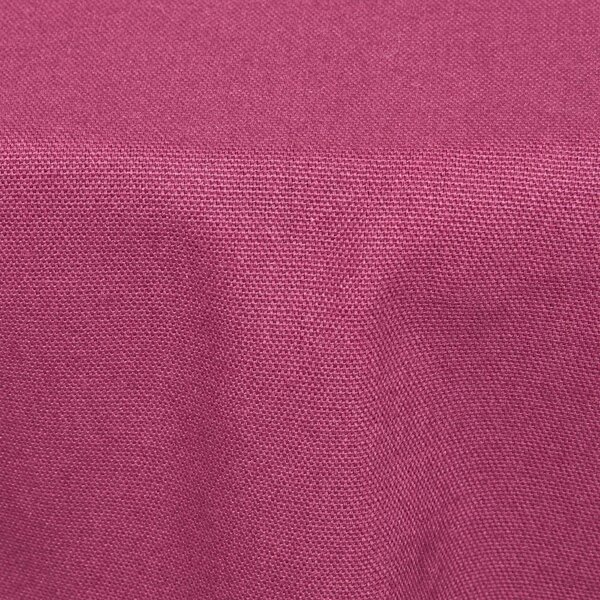 Homescapes Plain Cotton Plum Tablecloth, 70 Inches Round