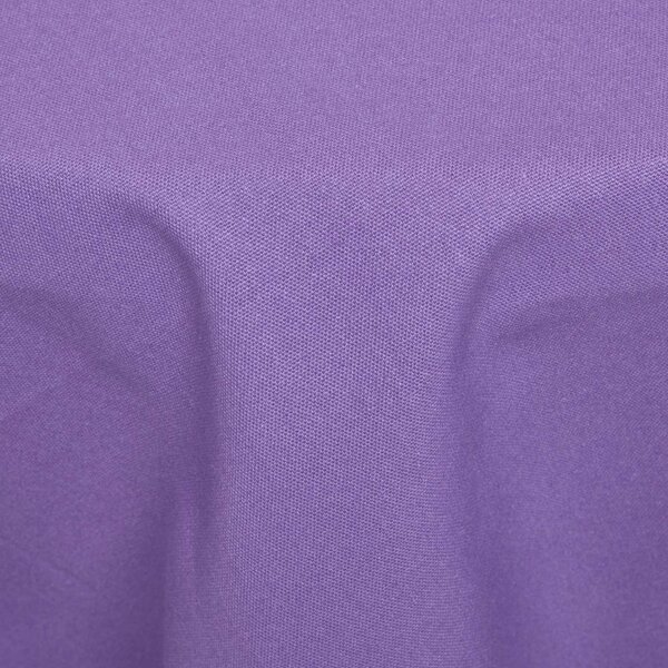 Homescapes Plain Cotton Purple Tablecloth, 70 Inches Round