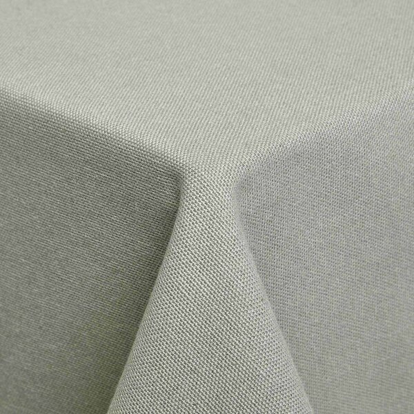 Homescapes Plain Cotton Grey Tablecloth, 54 x 54 Inches