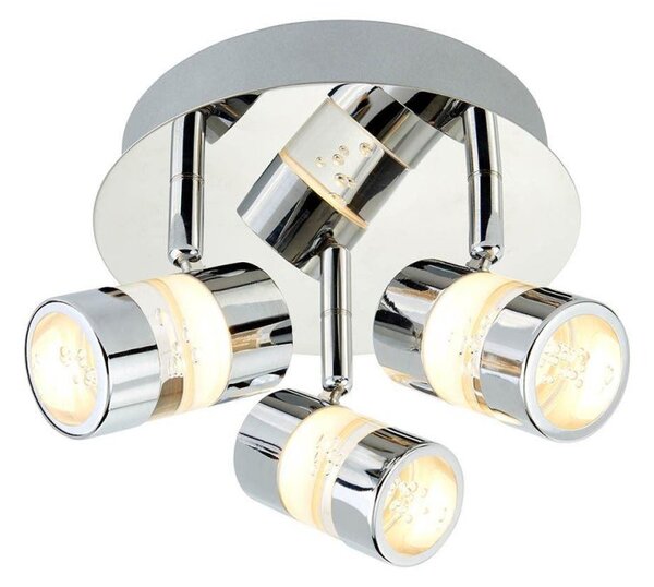Searchlight 4413CC Bubbles LED Triple IP44 Bathroom Ceiling Spotlight