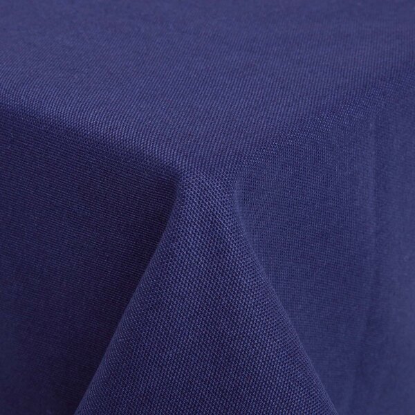 Homescapes Plain Cotton Navy Blue Tablecloth, 54 x 54 Inches