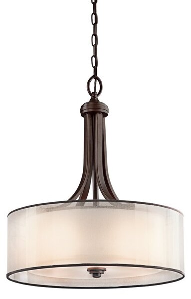 KL-LACEY-P-L-MB Lacey Large Pendant Lampshade Bronze Finish