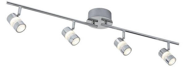 Searchlight 4414CC Bubbles Chrome LED 4 Way IP44 Bathroom Spotlight