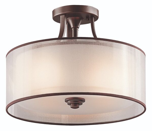 MB Lacey Double Mesh Shade Semi Flush Ceiling Light