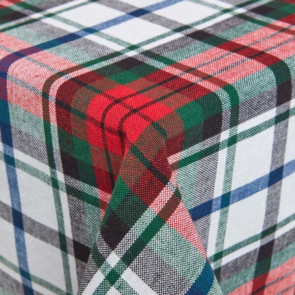 Homescapes Cotton Christmas Macduff Tartan Tablecloth, 54 x 70 Inches